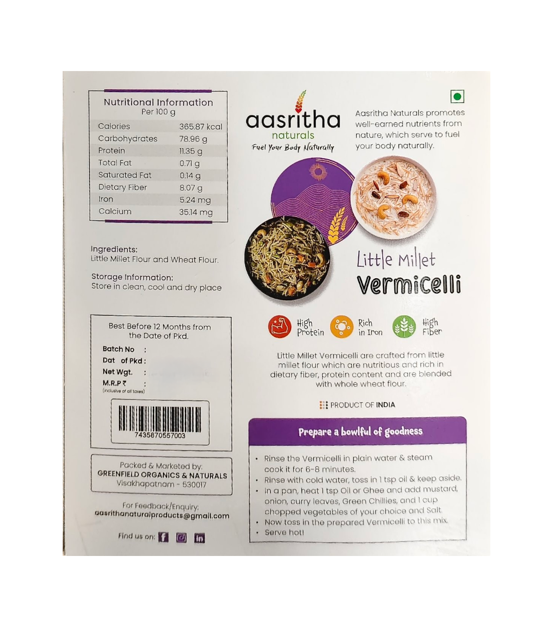 Little Millet Vermicelli