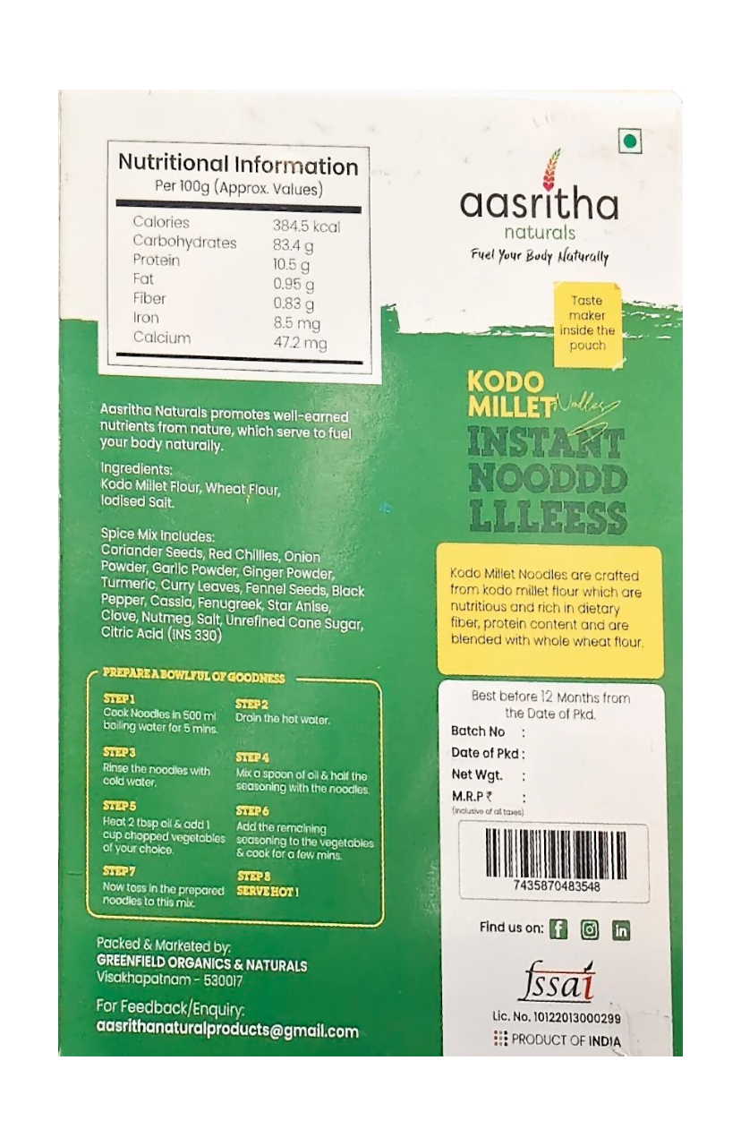 Kodo Millet Noodles