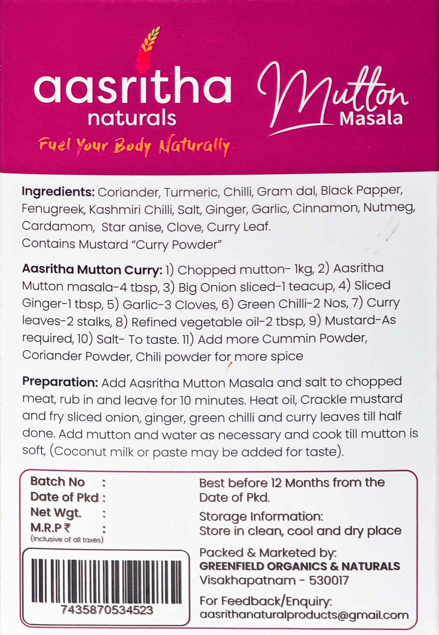 Mutton Masala