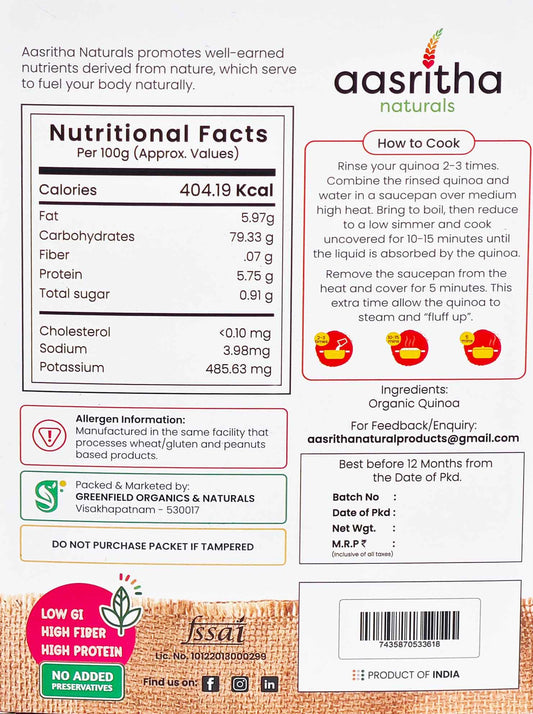 Organically Grown QUINOA