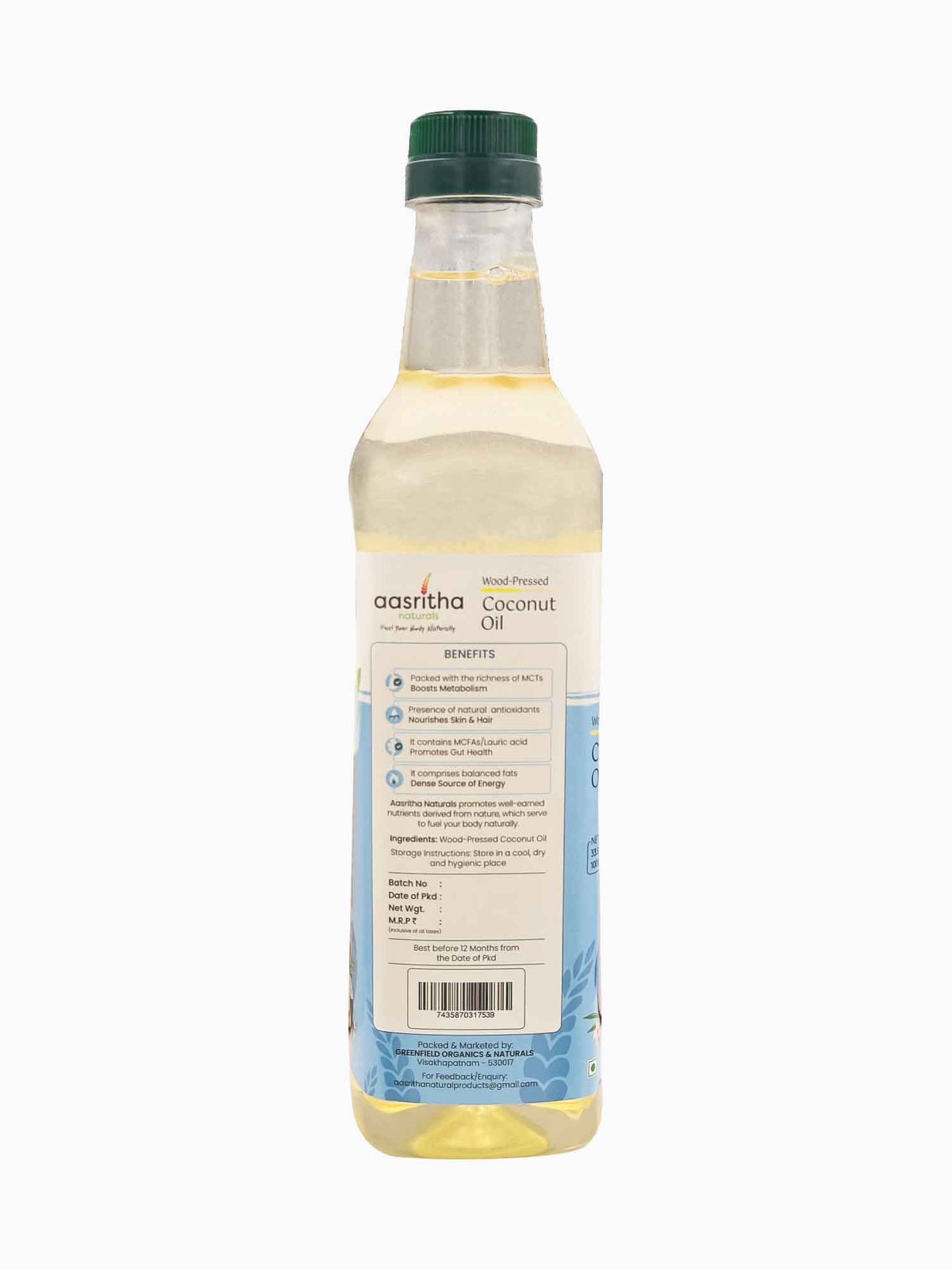 Wood Pressed Coconut Oil – 1L