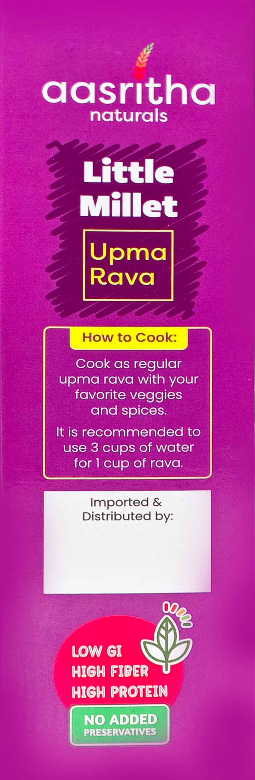 Little Millet Upma Rava (Samalu)