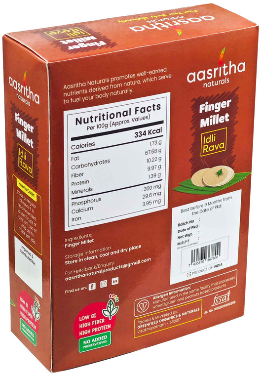 Finger Millet Idly Rava (Ragulu)