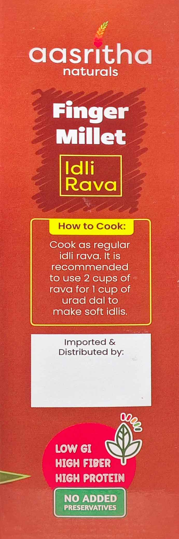 Finger Millet Idly Rava (Ragulu)