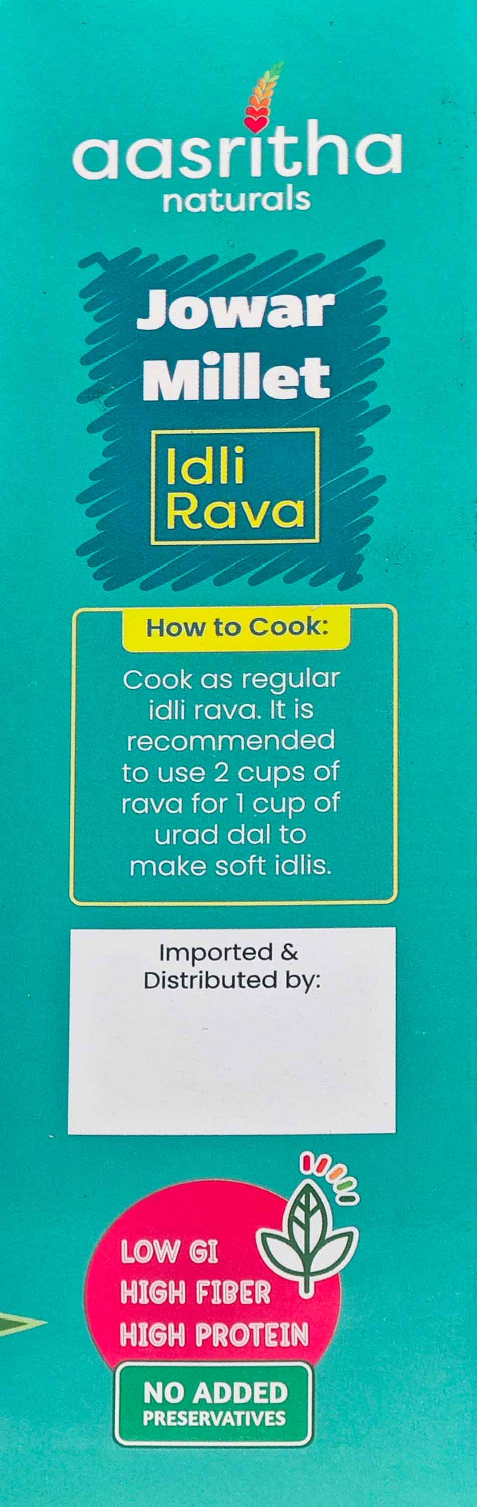 Jowar Millet (Idly Rava (Jonnalu)
